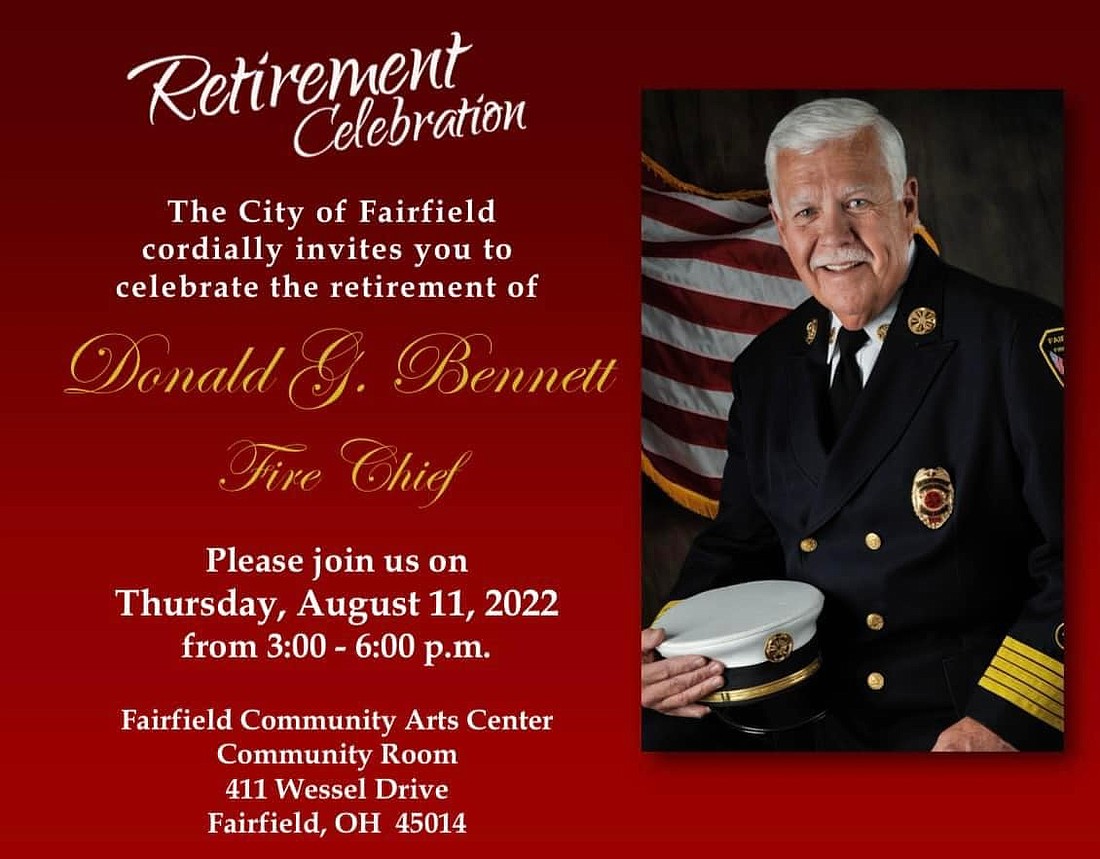 Chief Bennett announces retirement from Fairfield Fire Department
