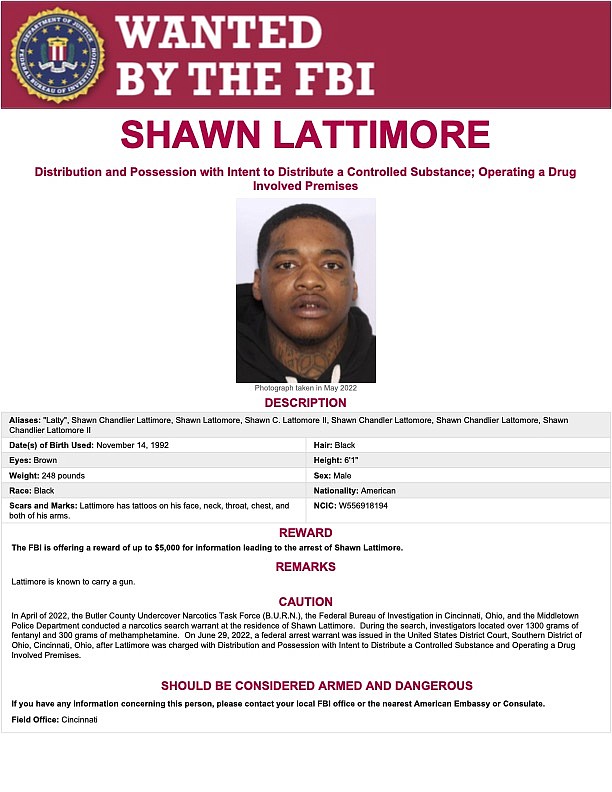 Lattimore is wanted by the FBI