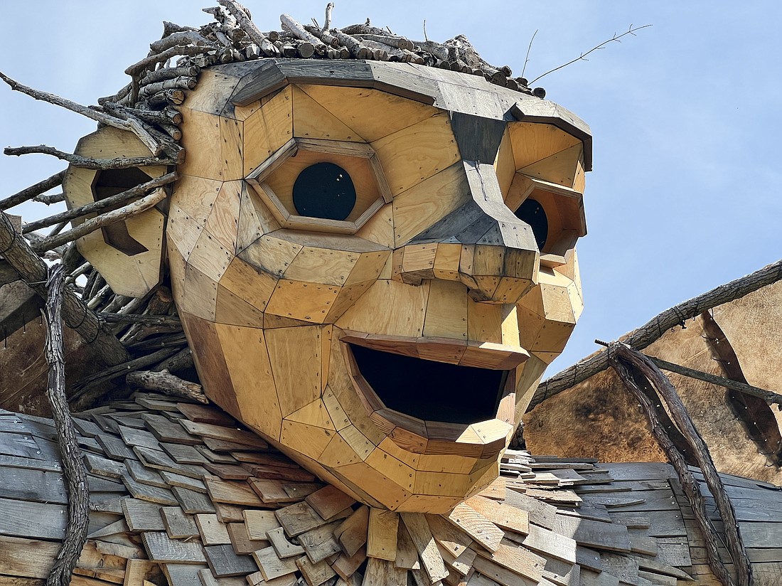 Trolls on display at Aullwood Audubon and Farm in Englewood, Ohio.